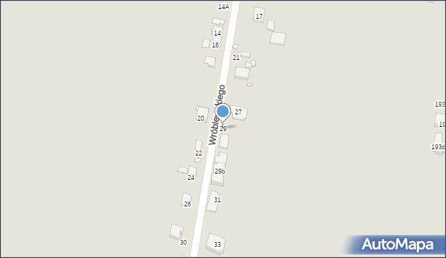 Będzin, Wróblewskiego Walerego, gen., 29, mapa Będzin