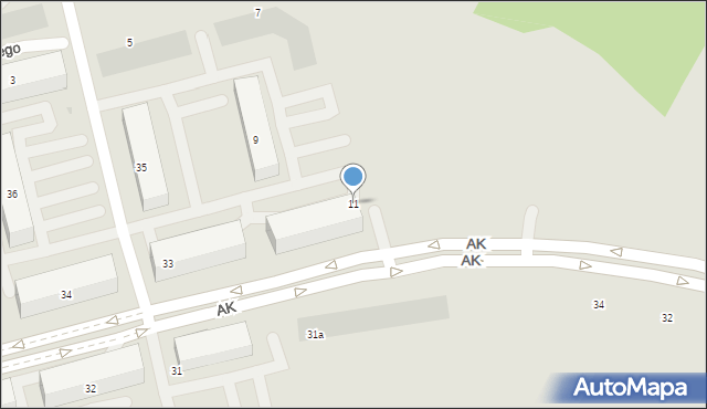 Biała Podlaska, Wroczyńskiego Czesława, 11, mapa Białej Podlaskiej