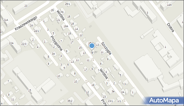 Białystok, Wróbla, 8, mapa Białegostoku