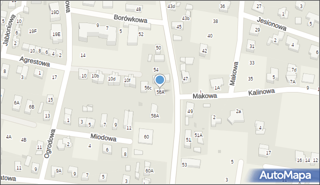 Bielany Wrocławskie, Wrocławska, 56A, mapa Bielany Wrocławskie