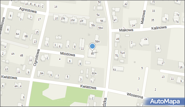 Bielany Wrocławskie, Wrocławska, 60, mapa Bielany Wrocławskie