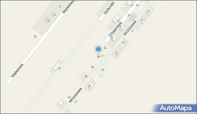 Bielicha, Wrzosowa, 34, mapa Bielicha