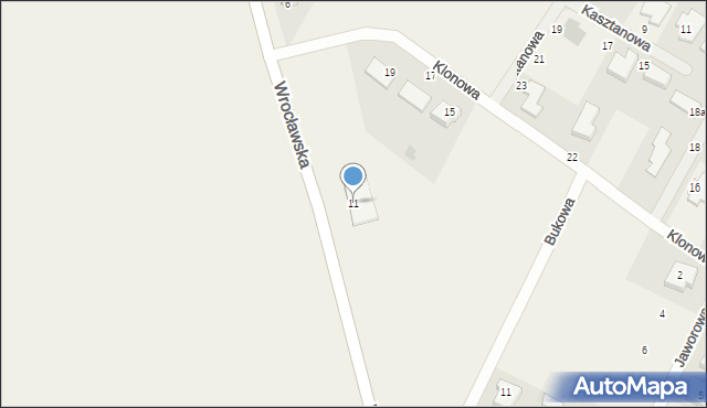 Biestrzyków, Wrocławska, 11, mapa Biestrzyków