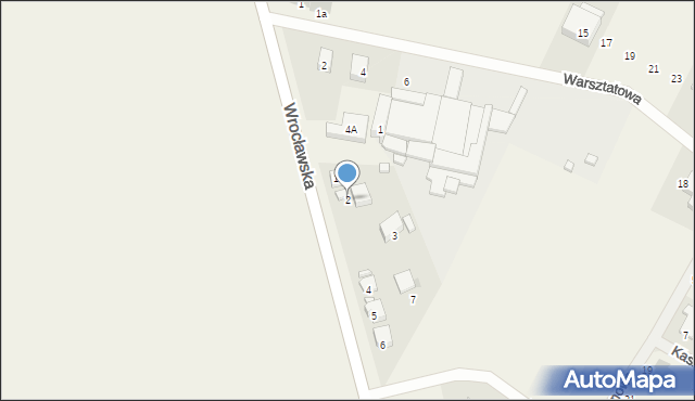 Biestrzyków, Wrocławska, 2, mapa Biestrzyków