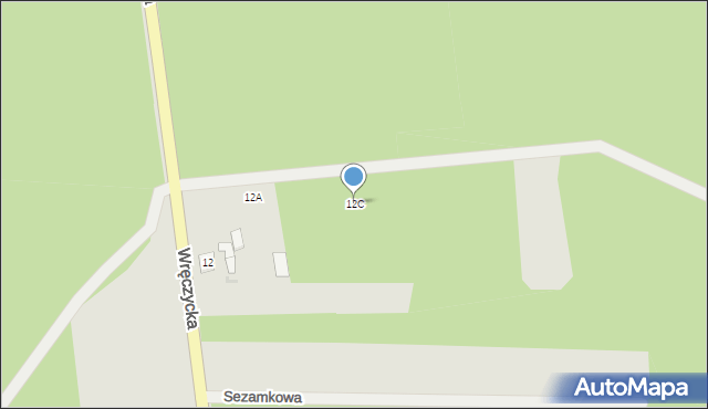 Blachownia, Wręczycka, 12C, mapa Blachownia
