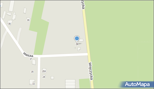 Blachownia, Wręczycka, 29, mapa Blachownia