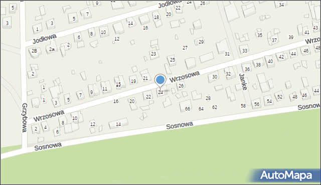 Bogucin, Wrzosowa, 24, mapa Bogucin