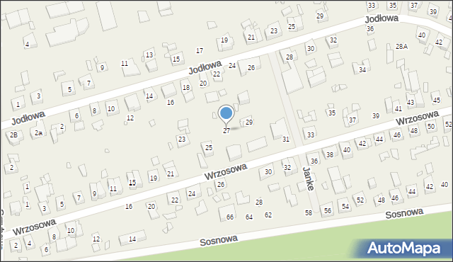 Bogucin, Wrzosowa, 27, mapa Bogucin