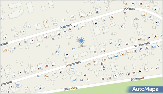 Bogucin, Wrzosowa, 29, mapa Bogucin