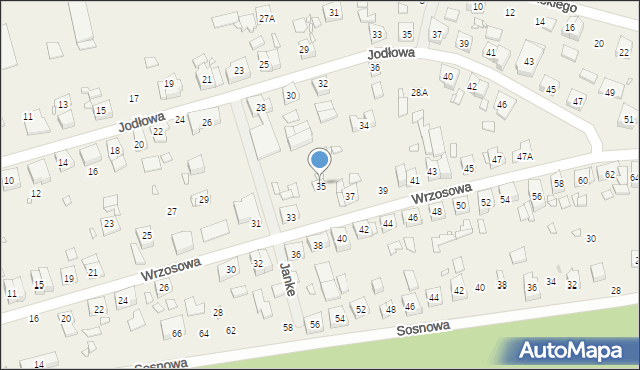 Bogucin, Wrzosowa, 35, mapa Bogucin