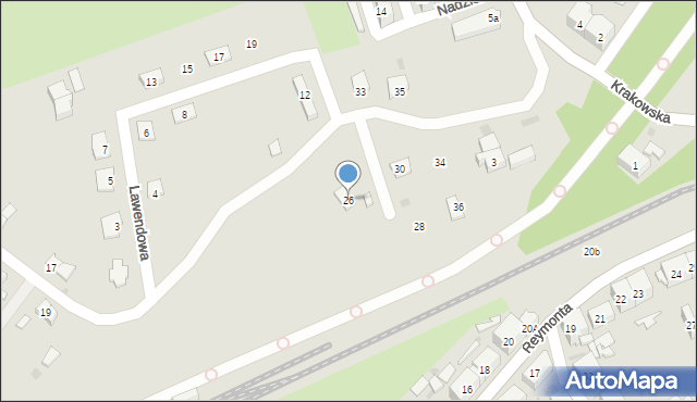 Boguszów-Gorce, Wrzosowa, 26, mapa Boguszów-Gorce