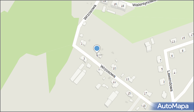 Boguszów-Gorce, Wrzosowa, 5, mapa Boguszów-Gorce