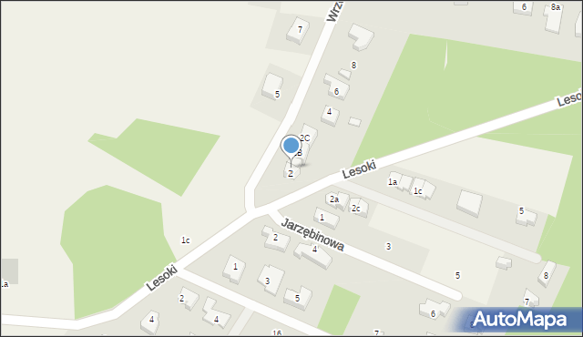 Bojano, Wrzosowa, 2A, mapa Bojano