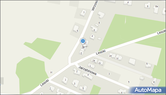 Bojano, Wrzosowa, 2B, mapa Bojano