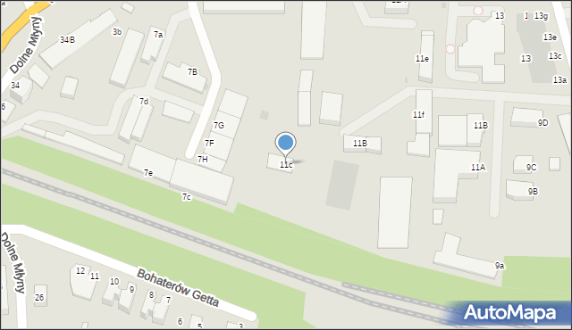 Bolesławiec, Wróblewskiego Walerego, gen., 11c, mapa Bolesławca