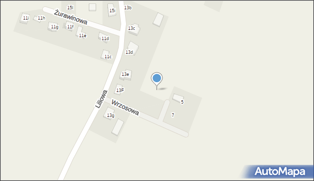 Borek, Wrzosowa, 3, mapa Borek