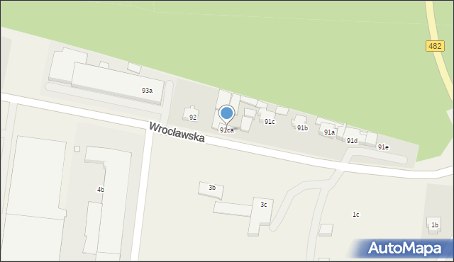 Bralin, Wrocławska, 91ca, mapa Bralin