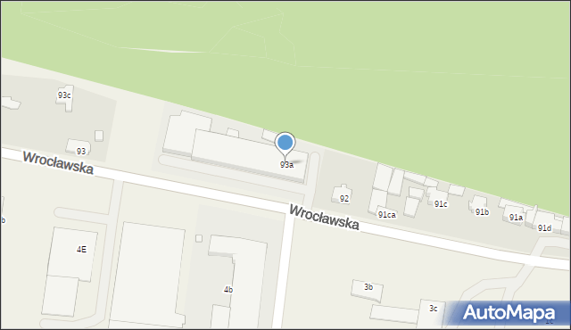 Bralin, Wrocławska, 93a, mapa Bralin