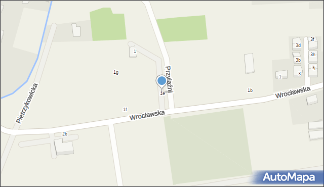 Brzezia Łąka, Wrocławska, 1e, mapa Brzezia Łąka
