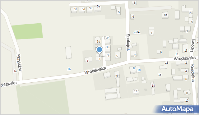 Brzezia Łąka, Wrocławska, 3a, mapa Brzezia Łąka