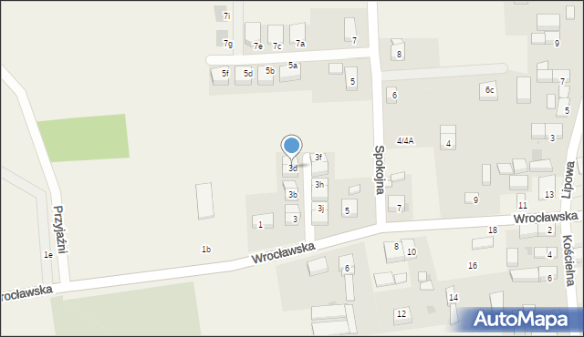 Brzezia Łąka, Wrocławska, 3d, mapa Brzezia Łąka