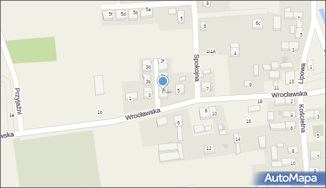 Brzezia Łąka, Wrocławska, 3k, mapa Brzezia Łąka