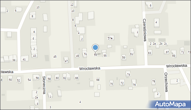 Brzezia Łąka, Wrocławska, 53, mapa Brzezia Łąka