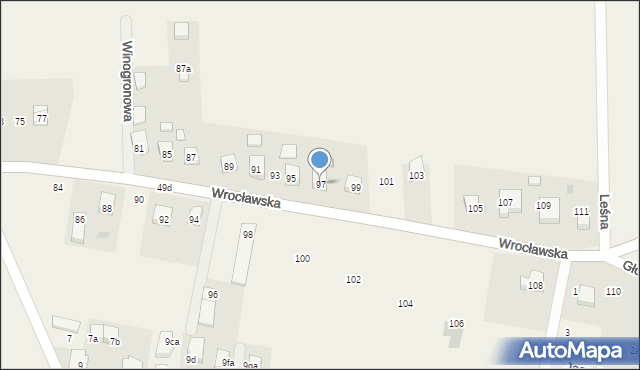 Brzezia Łąka, Wrocławska, 97, mapa Brzezia Łąka