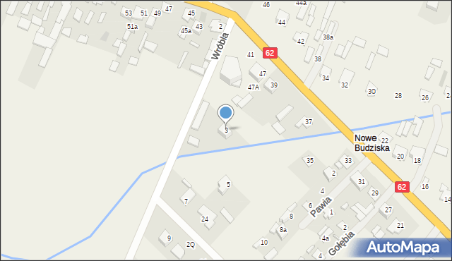Budziska, Wróbla Marka, ks., 3, mapa Budziska
