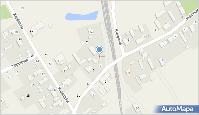 Bukowice, Wrocławska, 1, mapa Bukowice