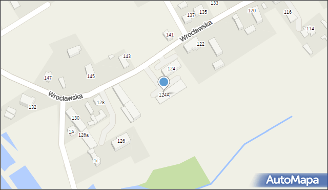 Bukowice, Wrocławska, 124A, mapa Bukowice