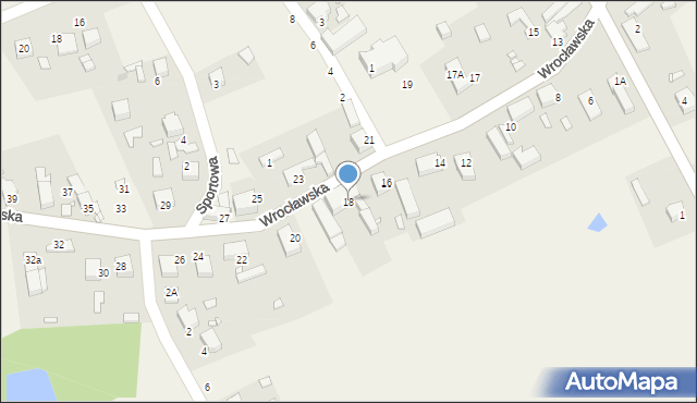 Bukowice, Wrocławska, 18, mapa Bukowice
