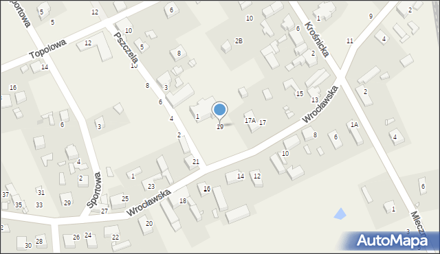 Bukowice, Wrocławska, 19, mapa Bukowice