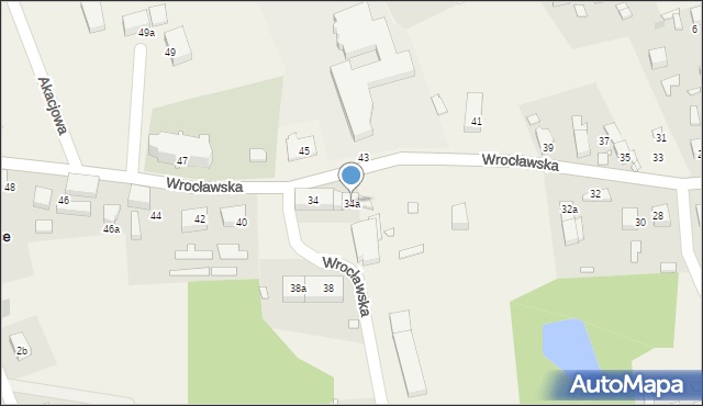 Bukowice, Wrocławska, 34a, mapa Bukowice