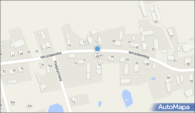 Bukowice, Wrocławska, 68, mapa Bukowice