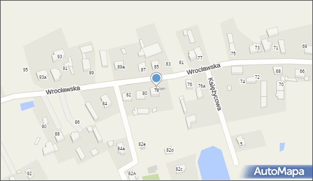 Bukowice, Wrocławska, 78, mapa Bukowice