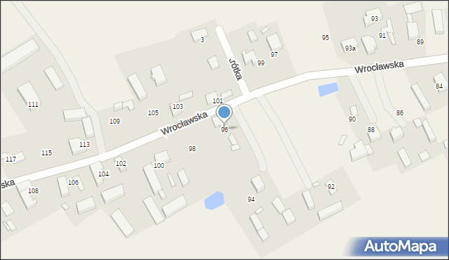 Bukowice, Wrocławska, 96, mapa Bukowice