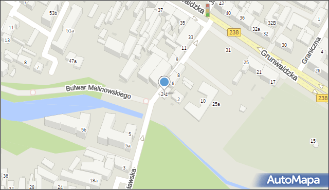 Bydgoszcz, Wrocławska, 4, mapa Bydgoszczy