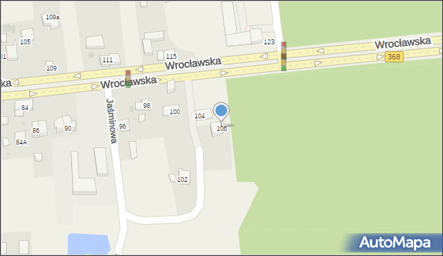 Byków, Wrocławska, 106, mapa Byków