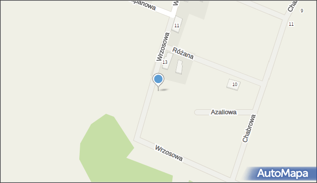 Bystre, Wrzosowa, 15, mapa Bystre