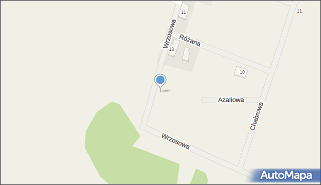 Bystre, Wrzosowa, 19, mapa Bystre