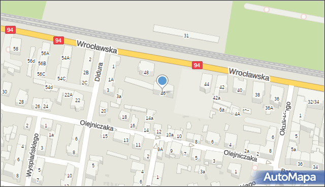 Bytom, Wrocławska, 46, mapa Bytomia