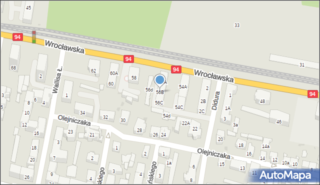 Bytom, Wrocławska, 56B, mapa Bytomia