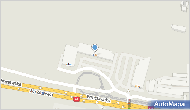 Bytom, Wrocławska, 63k, mapa Bytomia