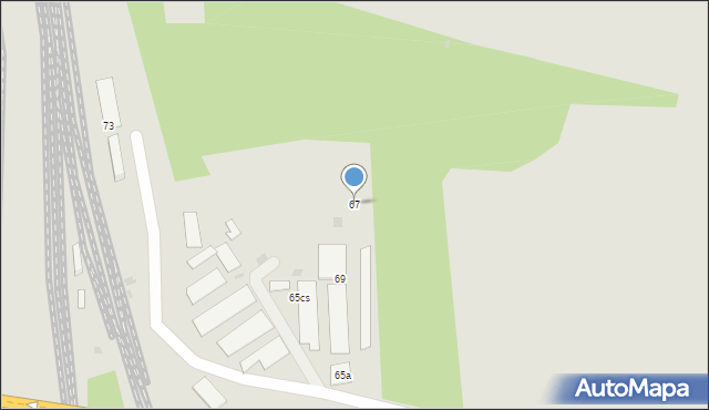 Bytom, Wrocławska, 67, mapa Bytomia