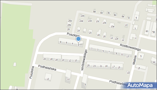 Bytom, Wróblewskiego Zygmunta, gen., 2, mapa Bytomia