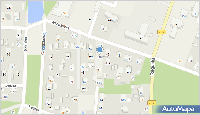 Celestynów, Wrzosowa, 49, mapa Celestynów