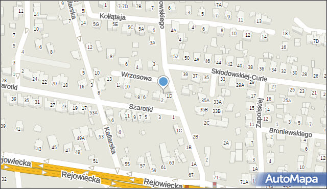 Chełm, Wrzosowa, 1, mapa Chełma