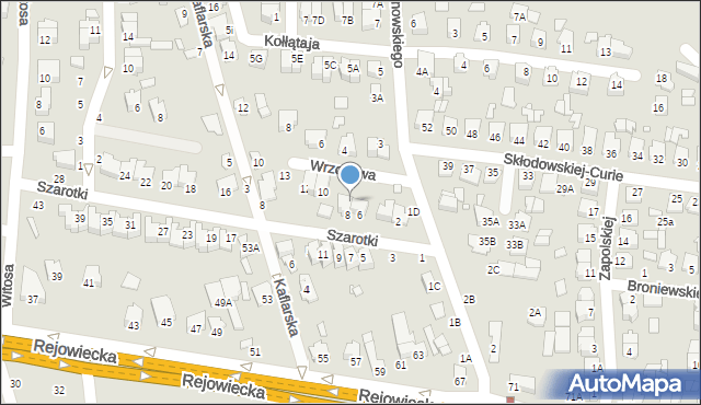 Chełm, Wrzosowa, 7, mapa Chełma