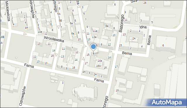 Chorzów, Wrocławska, 5, mapa Chorzów